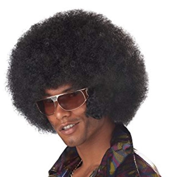 afro wig with sideburns